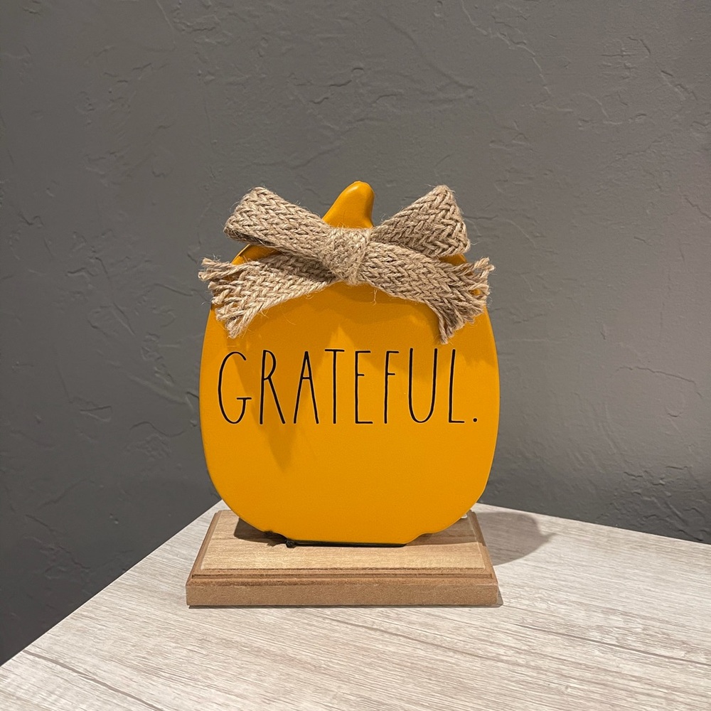 Rae Dunn Fall Grateful Decoration